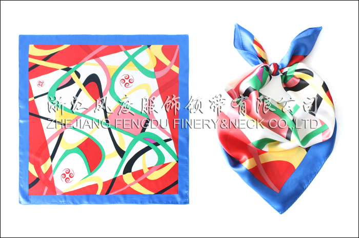 海通證券 真絲中方巾 規格：60x60cm