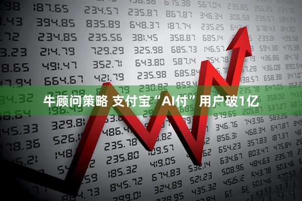 牛顾问策略 支付宝“AI付”用户破1亿