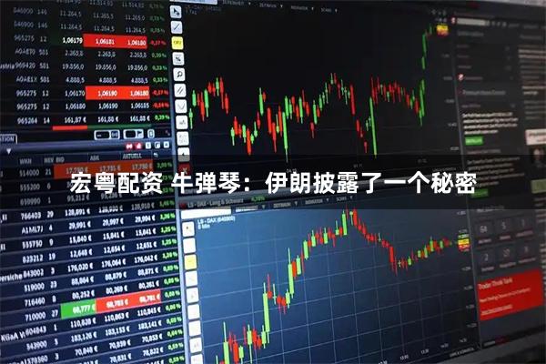 宏粤配资 牛弹琴：伊朗披露了一个秘密