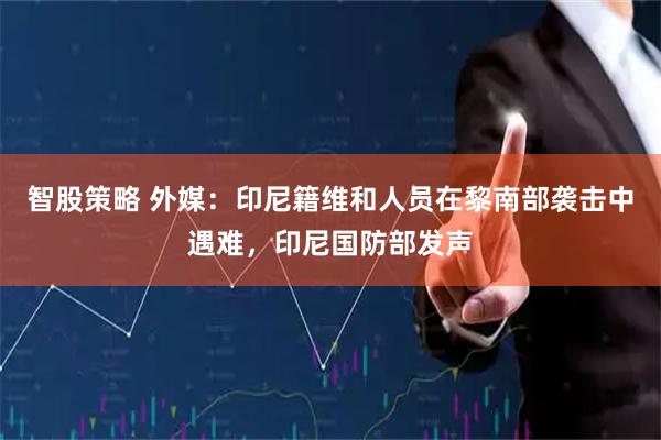 智股策略 外媒：印尼籍维和人员在黎南部袭击中遇难，印尼国防部发声