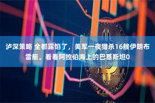 泸深策略 全都露馅了,美军一夜猎杀16艘伊朗布雷艇。看看阿拉伯海上的巴基斯坦0