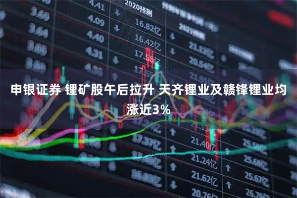 申银证券 锂矿股午后拉升 天齐锂业及赣锋锂业均涨近3%